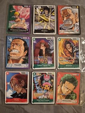 Onepiece Trading Cards 9pcs